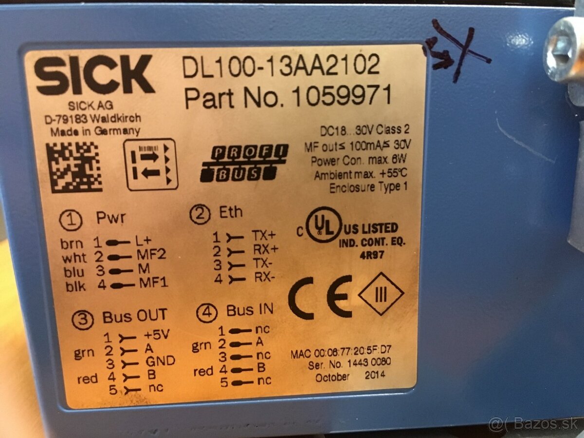 Laserovy merac vzdialenosti SICK DL-100 - 6