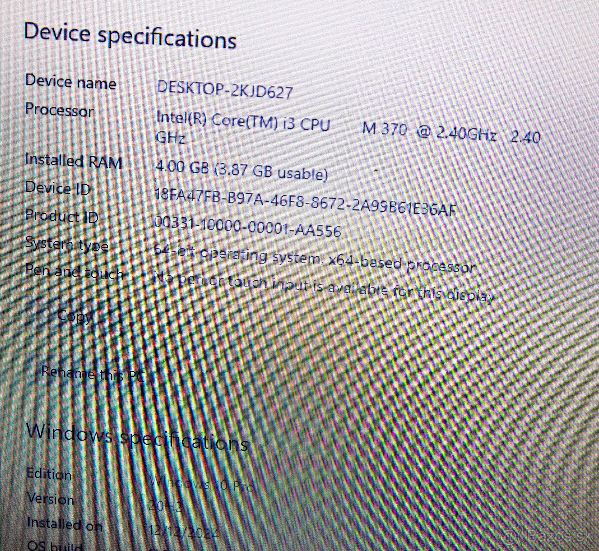 Notebook Lenovo G560 ▌ Intel Core i3 @ 2.40 GHz ▌ - 6