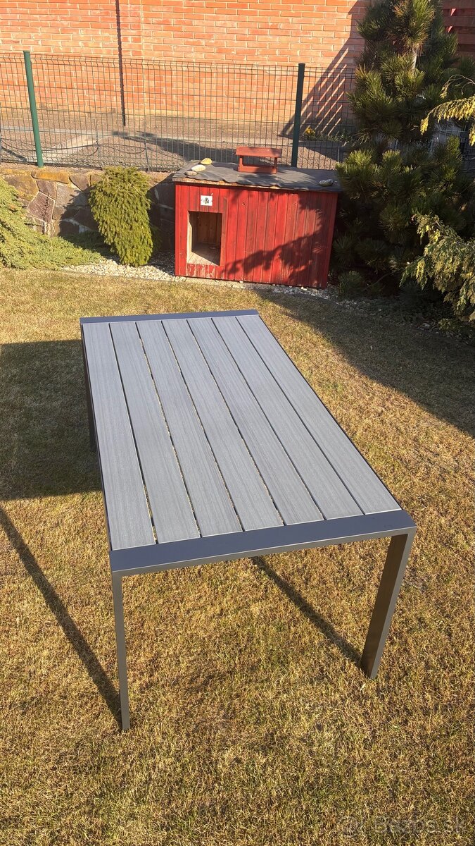 Hliníkový záhradný stôl 176x90 - 6