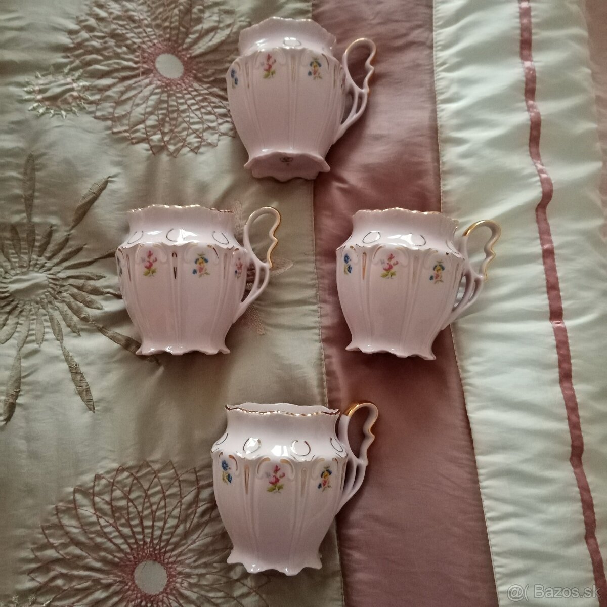 šálky Chodov ružový porcelán - 6