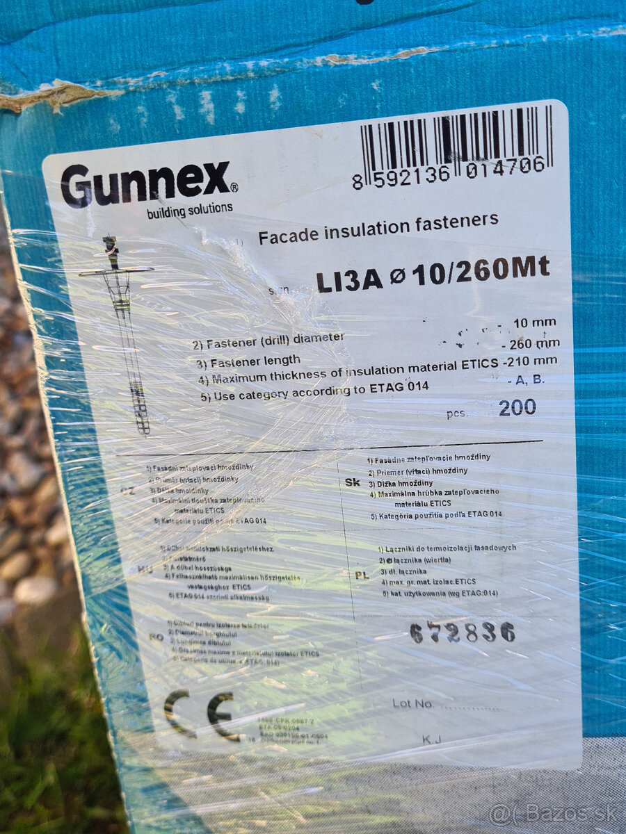 Kotvy na zatepľovanie Gunnex/Magnum 10×260 mm – 213 ks - 6