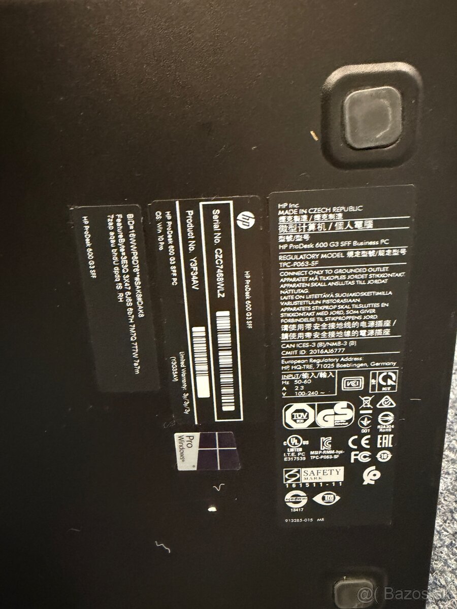 HP ProDesk 600 G3 SFF – i5 / 8GB RAM / 500gb SSD - 6