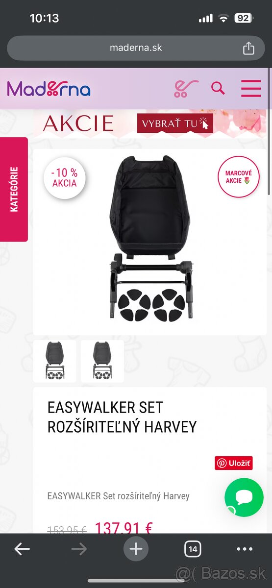 Dvojkombinácia Kočík Easywalker Harvey3 - 6