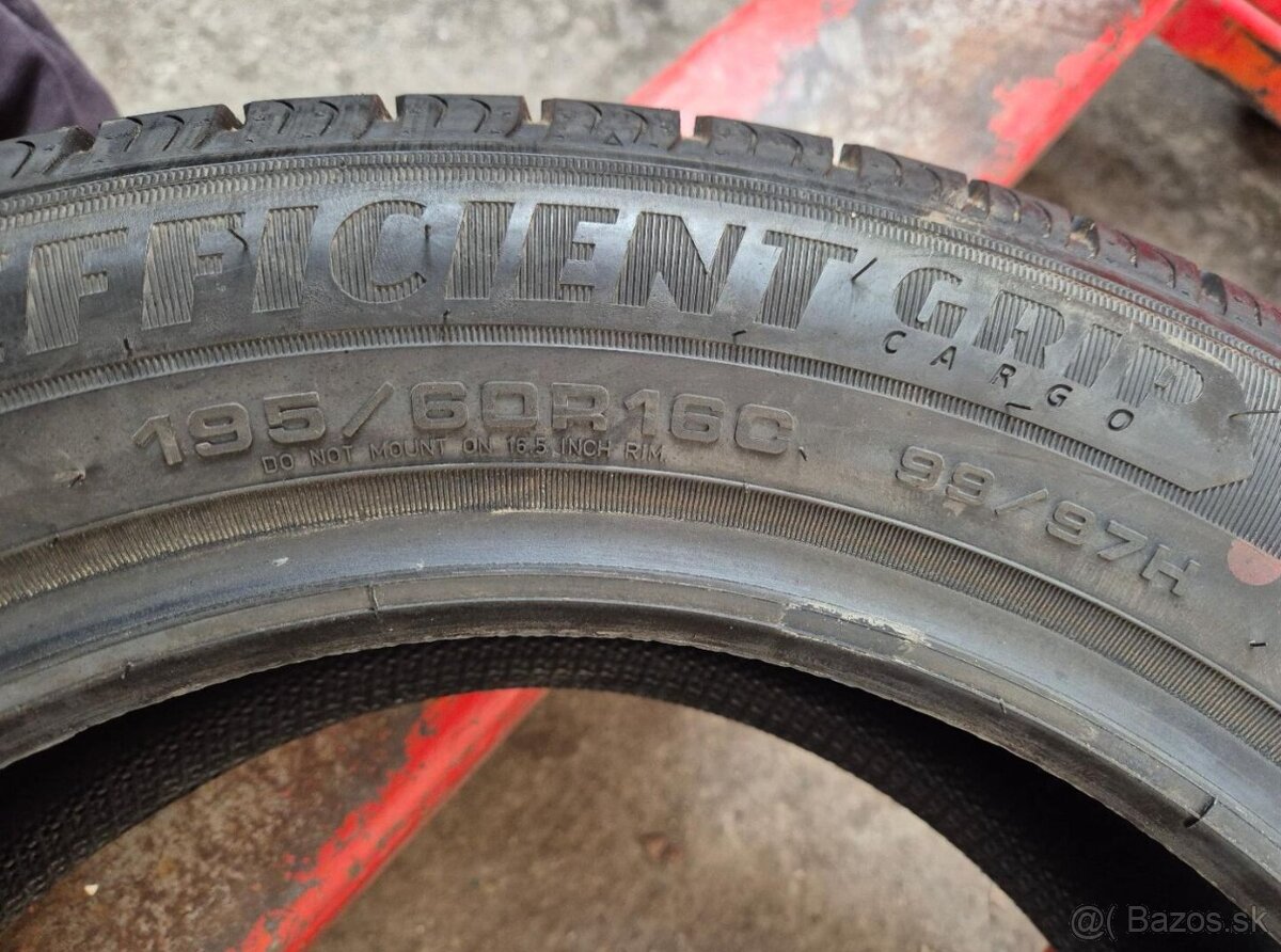 195/60 r16C letné 4ks GOODYEAR - nejazdené - 6