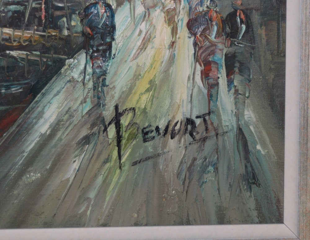 OBRAZ - Olejomaľba - John Bevort - Prístav - 6