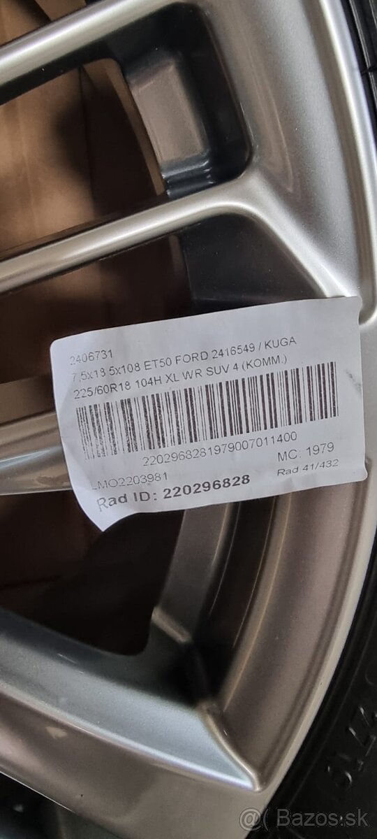 disky Ford kuga r18, 5x108, volvo - 6