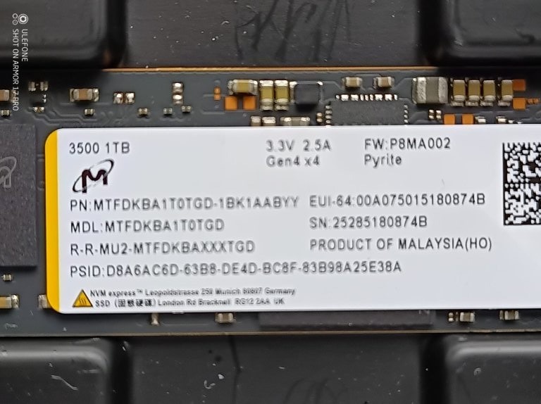 Micron 3400 512GB a Micron 3500 1TB a 2TB NVMe (7 000 MB/s) - 6