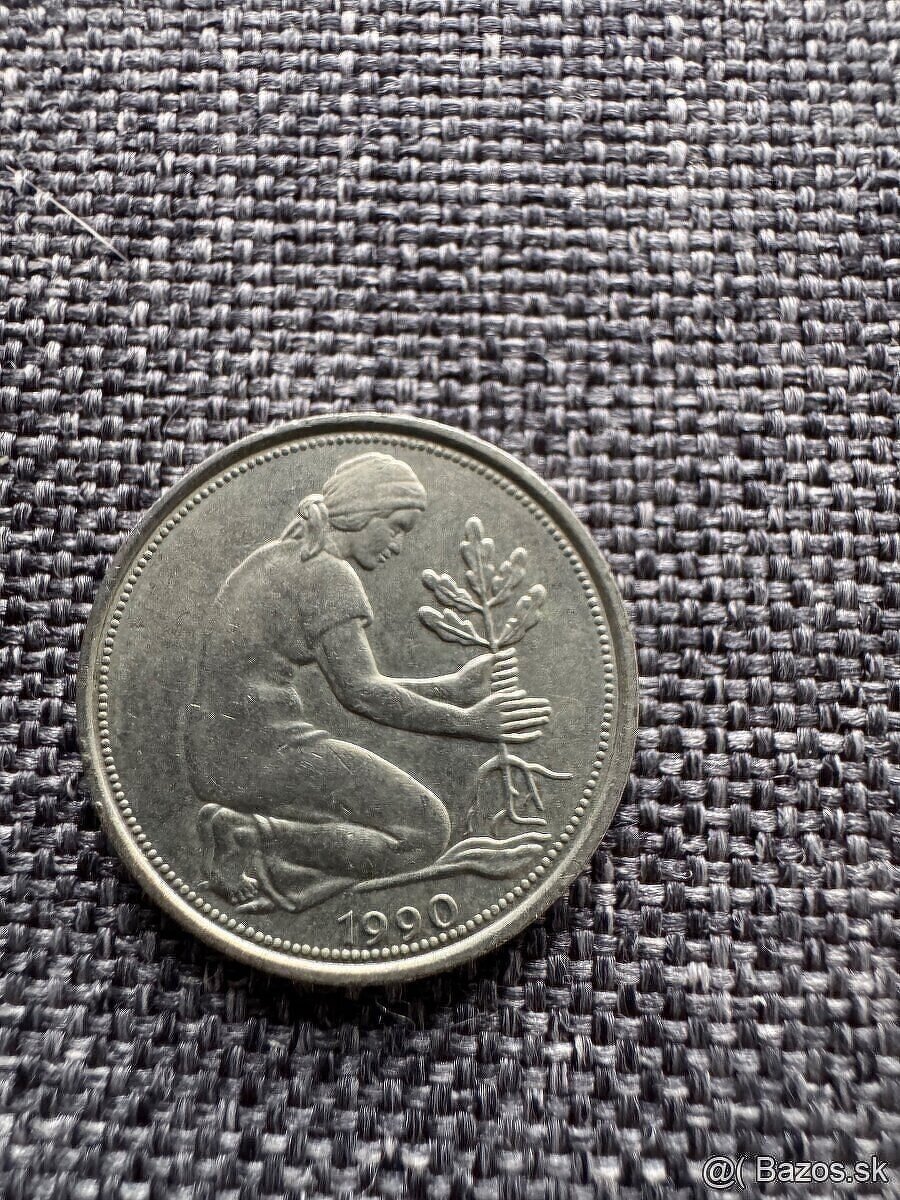 Nemecko - 50 Pfennig 7 ks : 1950, 1966, 1979, 1990, 1992 - 6