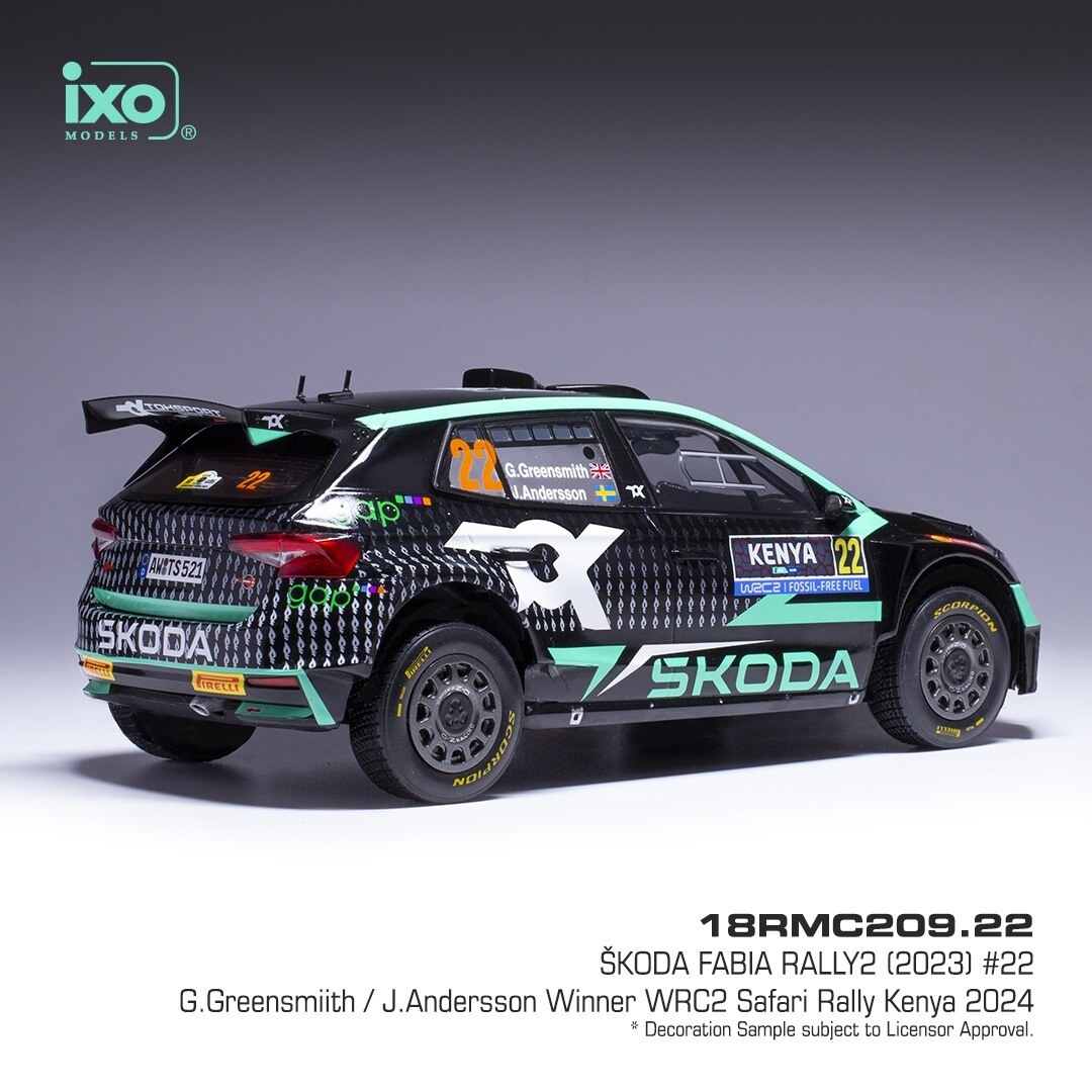 Modely Škoda Fabia Rally2 1:18 IXO - 6