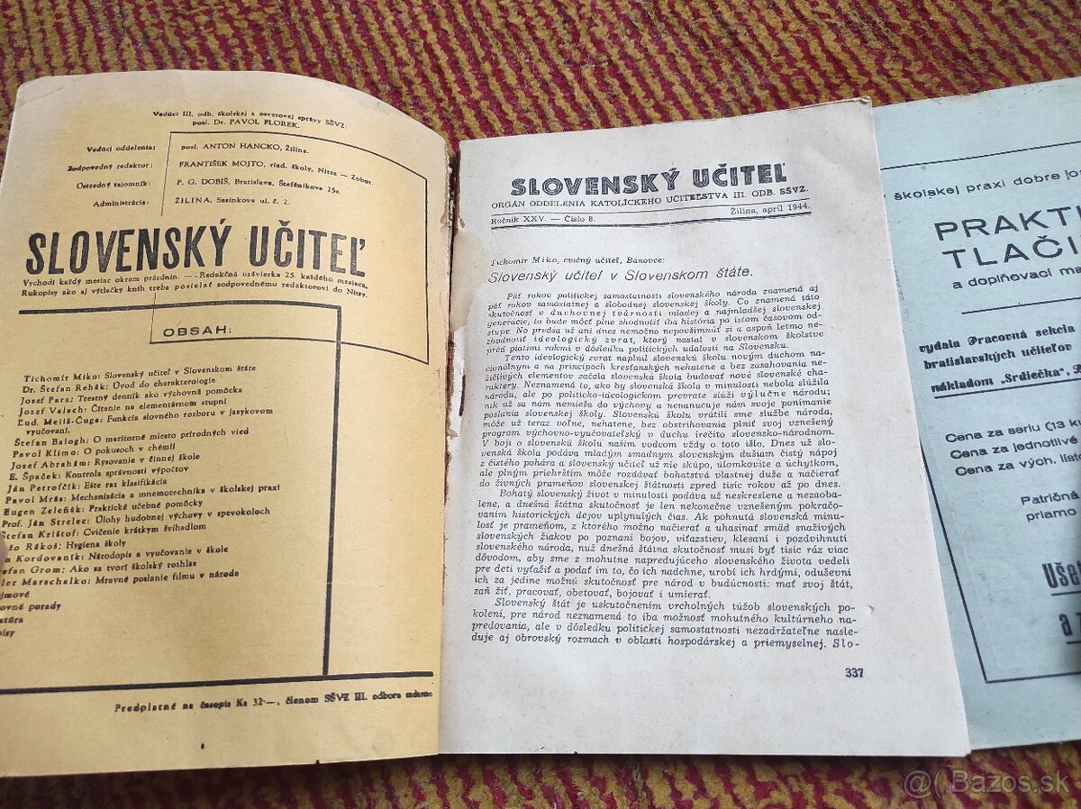 Slovenský štát tlačoviny - 6