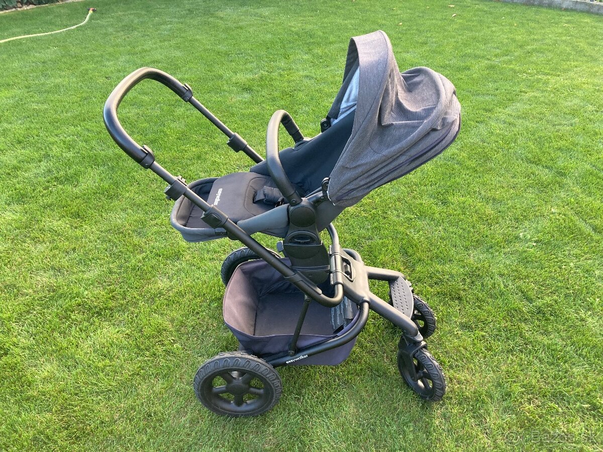 EASYWALKER HARVEY2 KOČÍK + ŠPORTOVÁ ČASŤ NIGHT BLACK - 6