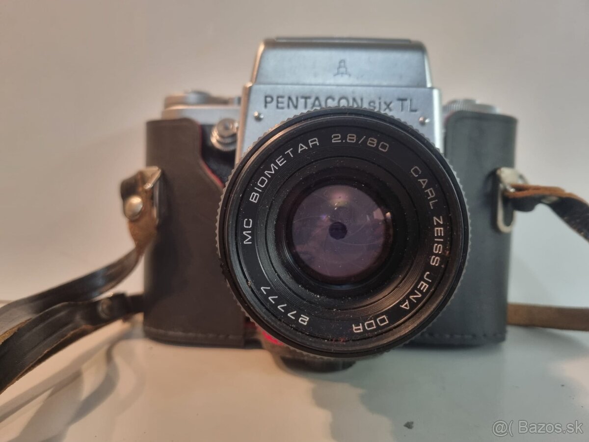 NEOTESTOVANÝ analógový fotoaparát Pentacon six TL - 6