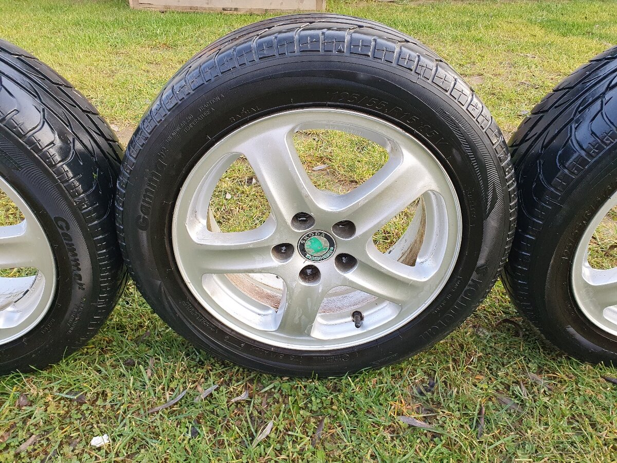 195/55r15 letné pneumatiky+disky - 6