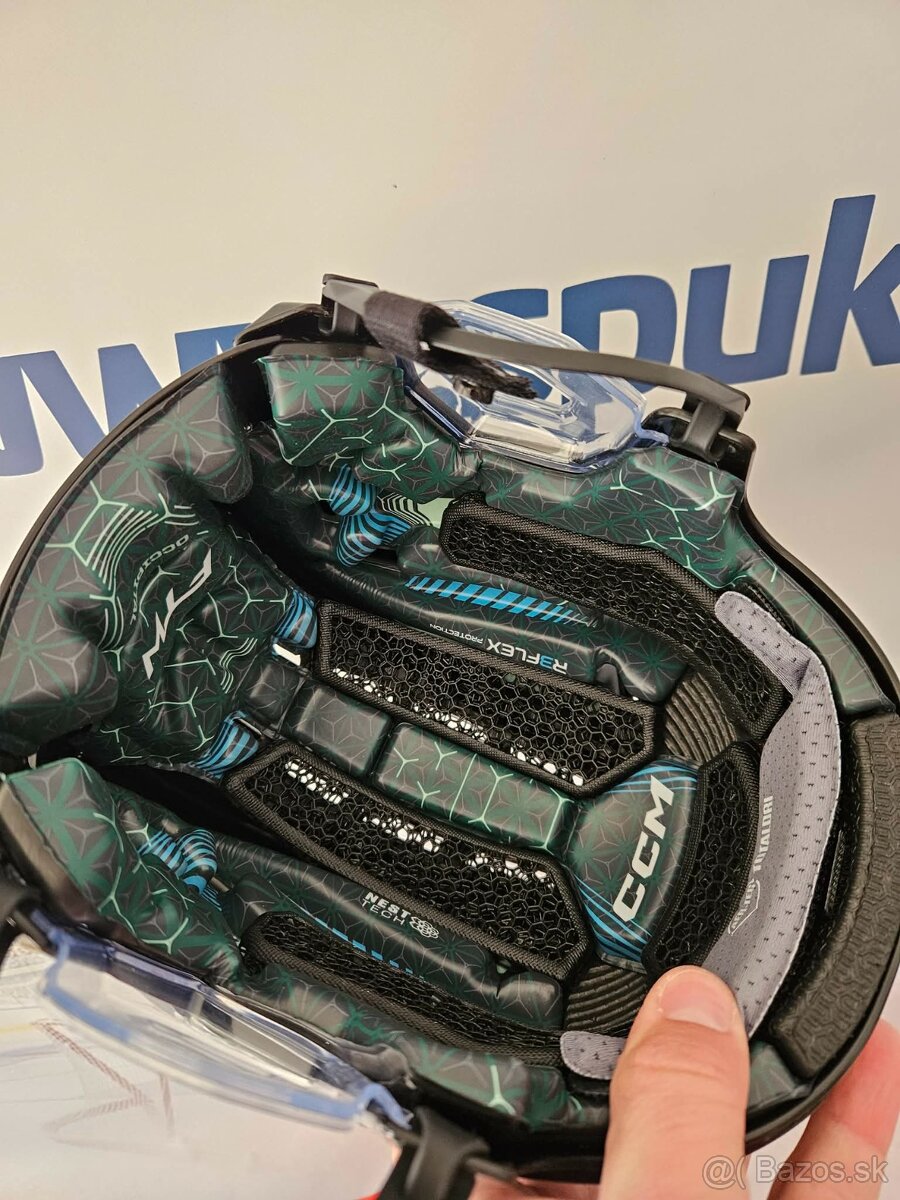 Dámska profi prilba CCM TACKS FTW - čierna M/L nová - 6