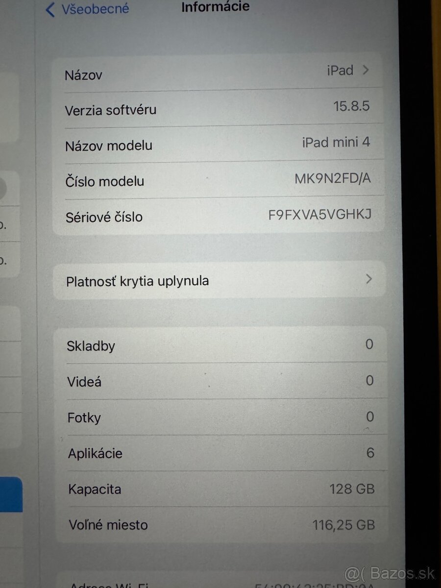 iPad mini 4 - 128GB top stav - 6