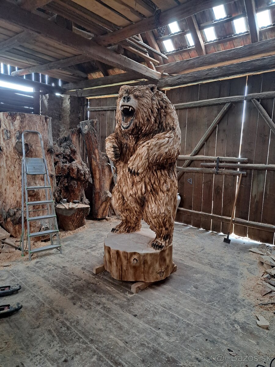 Drevorezba medved z dreva - 6