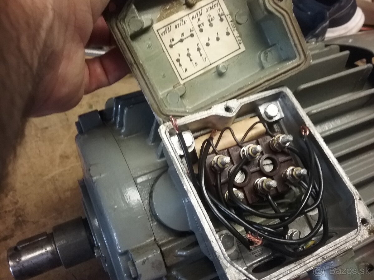 elektromotor dvojotackovy 1,5 / 2,2 kw. 1420 / 2785 ot/min. - 6