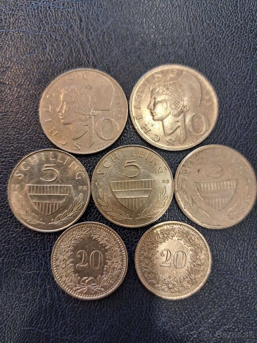 Mince heller, Frar,Nemc,Rakú,Maď. - 6