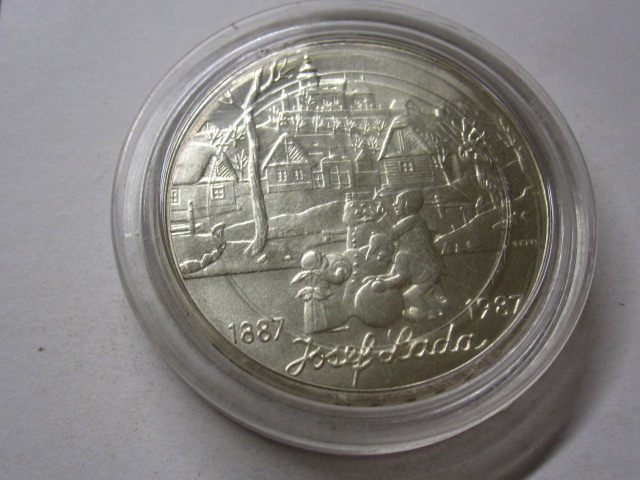 Strieborná 500 Kčs 1987 Lada - TOP stav - 6