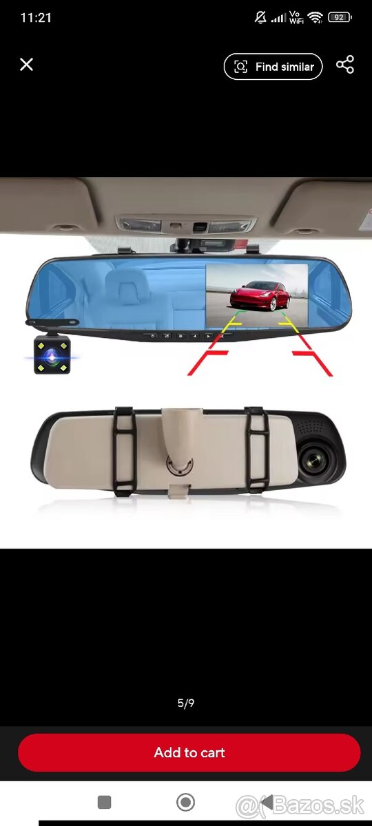 Autokamera ACCEO A08 Full HD / 1920x1080 / predná + zadná - 6