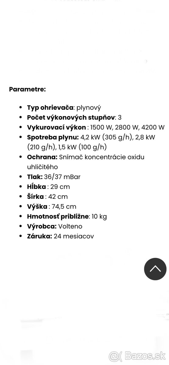 Plynový ohrievač - 6