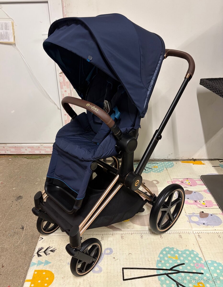 Kočík Cybex Priam Rosegold Nautical Blue - Trojkombinácia - 6