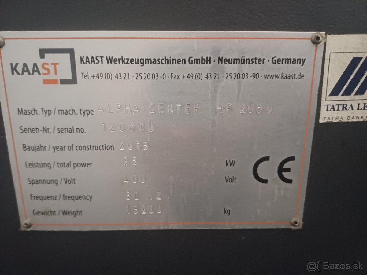 CNC KAAST Alpha Center 2060 - 6