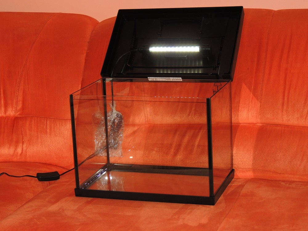 Predám nový akváriový set s objemom 20 l - Čierny - 6