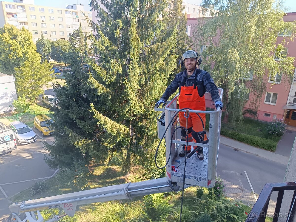 Výškové práce zrezavanie stromov - 6