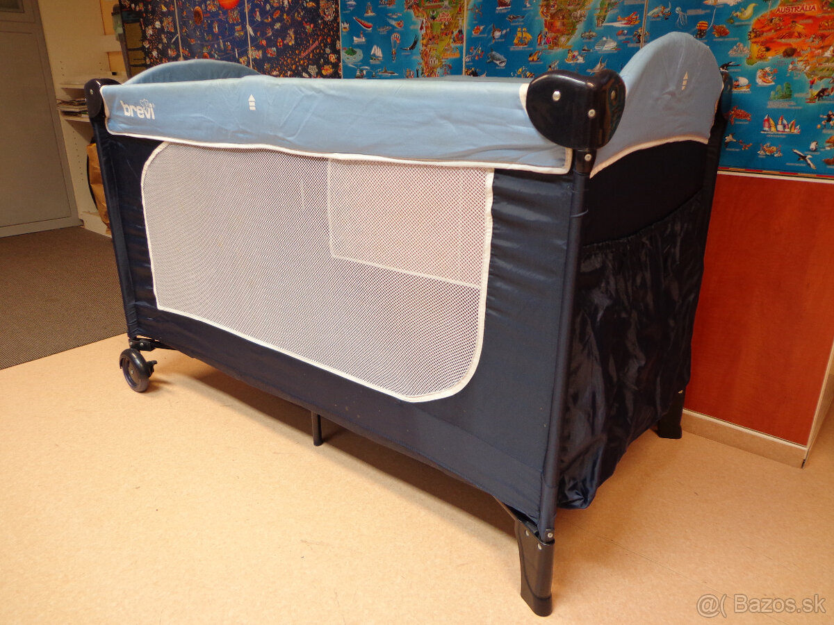 Predám detskú rozkladaciu postieľku Brevi - 6