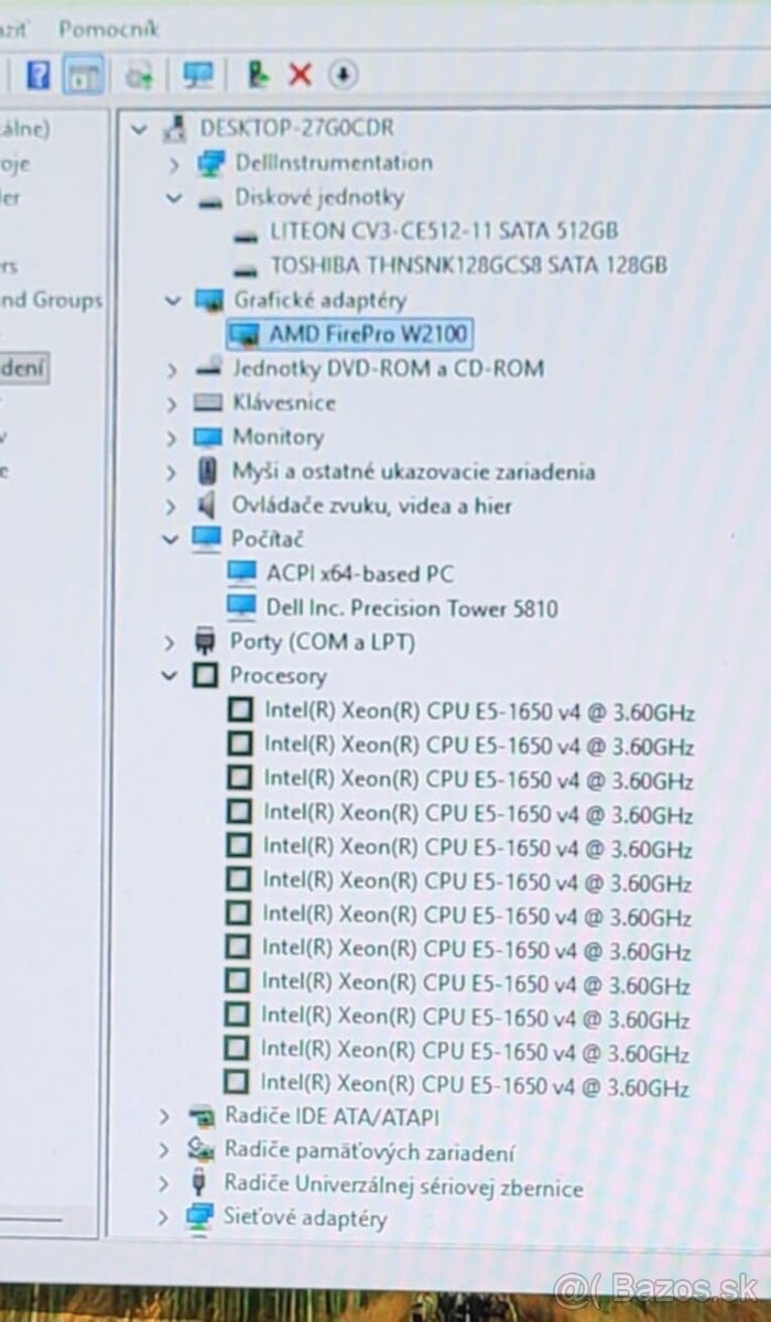 TOWER hráčsky počítač Dell Precision 5810 - 6