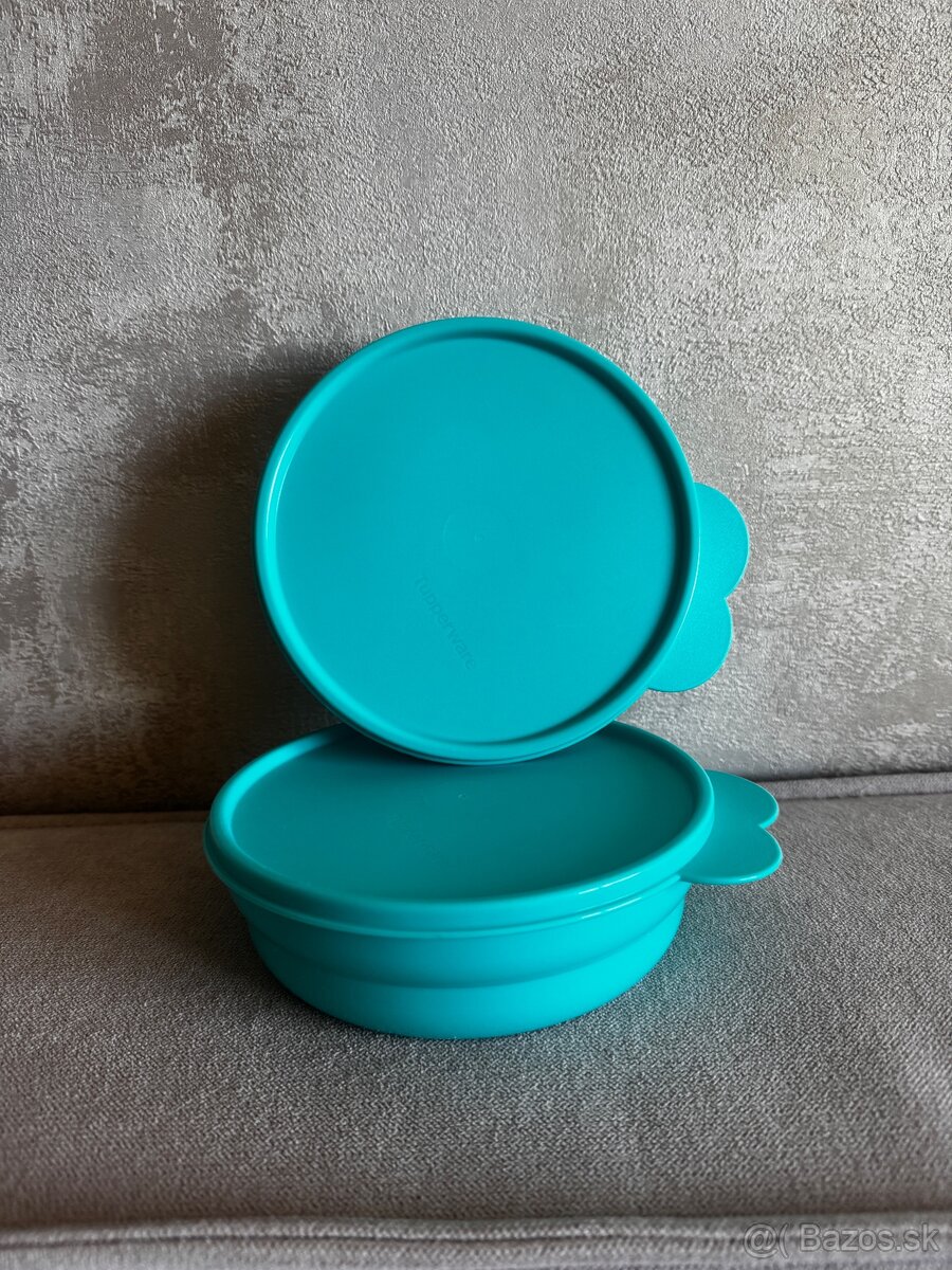 tupperware – 2× tyrkysová miska | úplne nové - 6