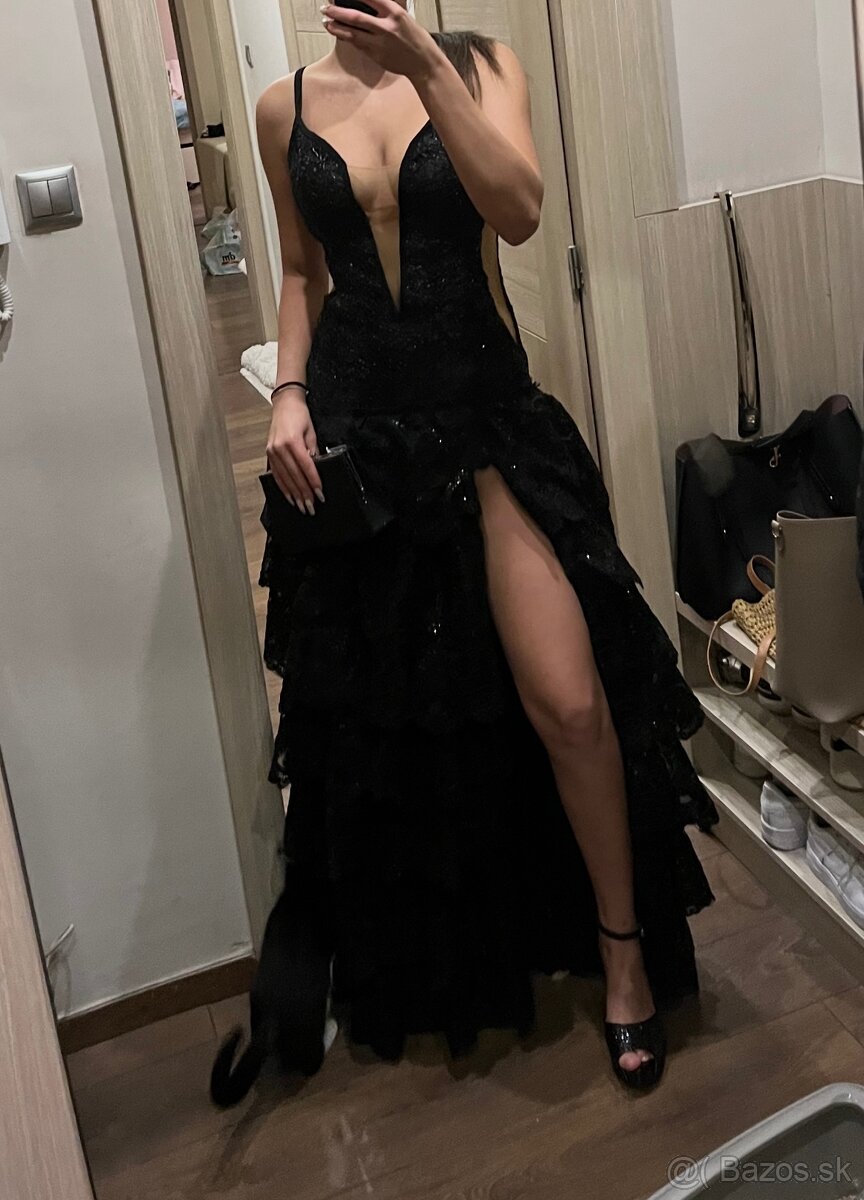 Luxusné trblietavé šaty - 6