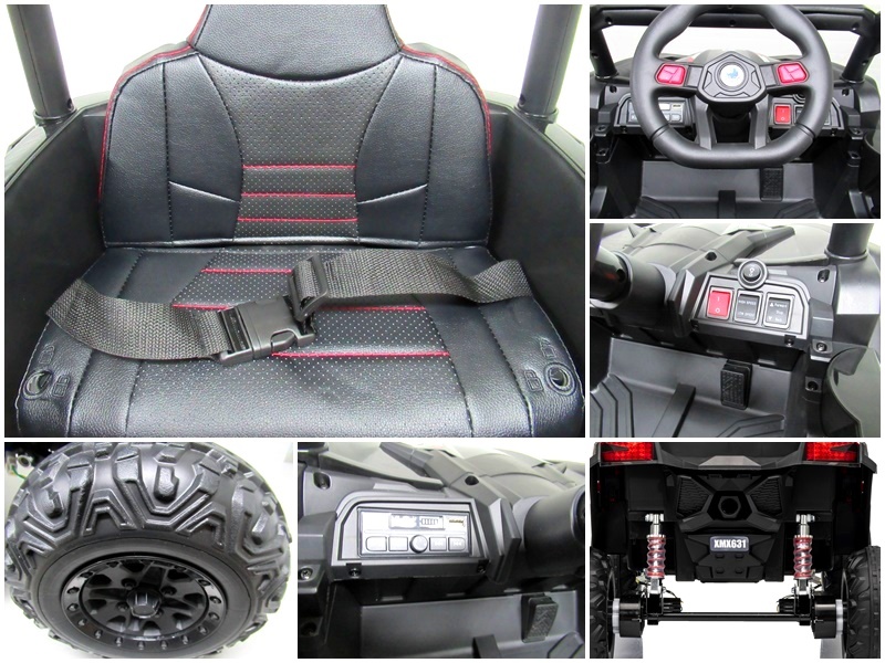 Detské elektrické auto UTV2 4x4 s dialkovým ovládaním - 6
