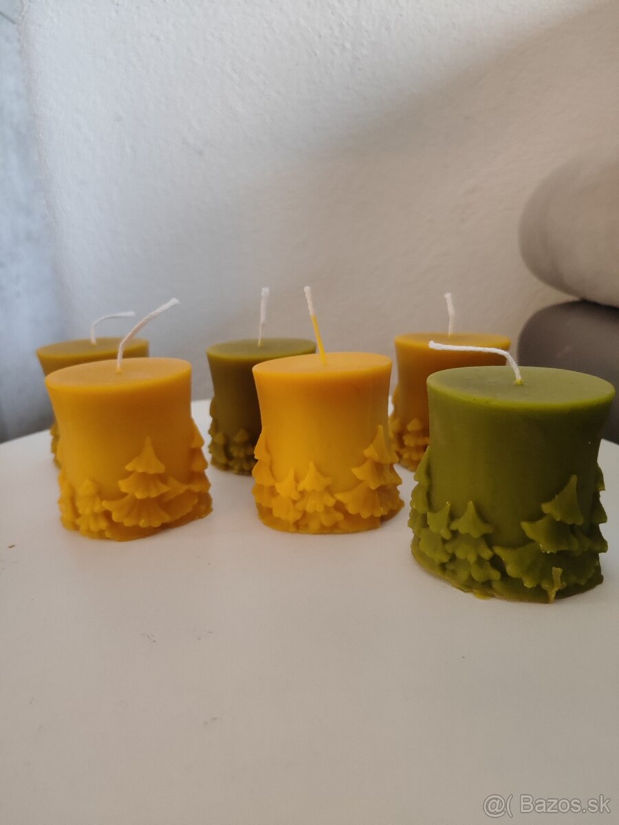 Ručné robené vcelovoskove sviečky - 6