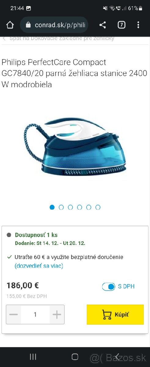 Parný generátor Philips - 6