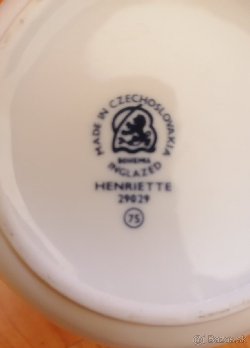 Čajová súprava modrý porcelán - 6