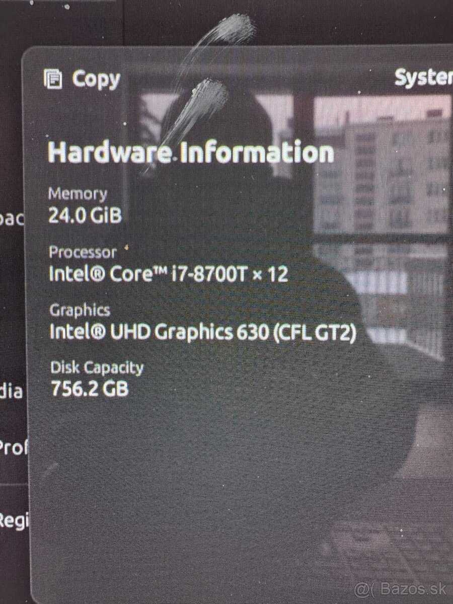 Lenovo ThinkCentre M920Q Tiny Core i7-8700T, 24, 512 - 6