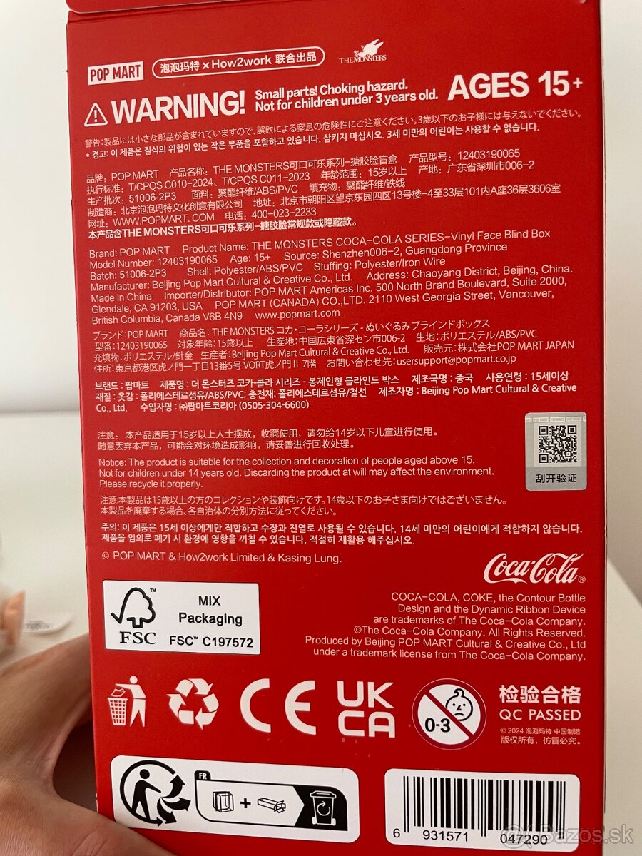 Original Coca Cola labubu objednany priamo z Popmart - 6