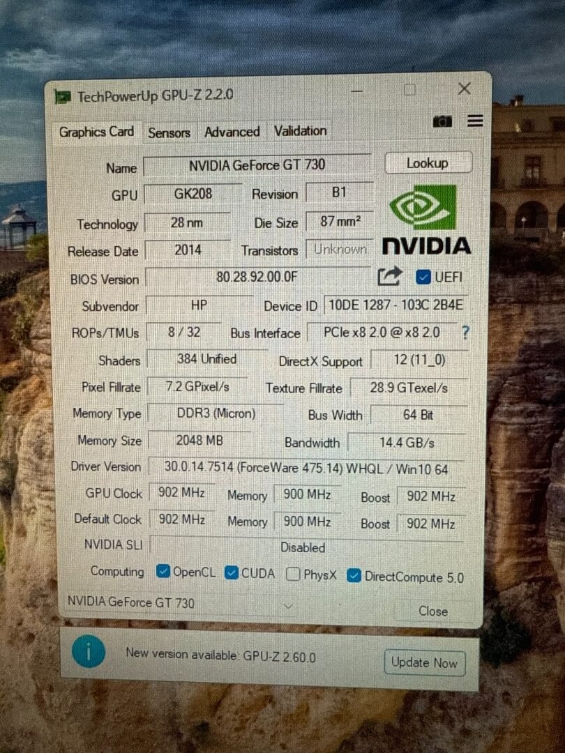 Počítač HP Intel i5-3470 4x3,30GHz.GT 730 2GB. 256g SSD - 6