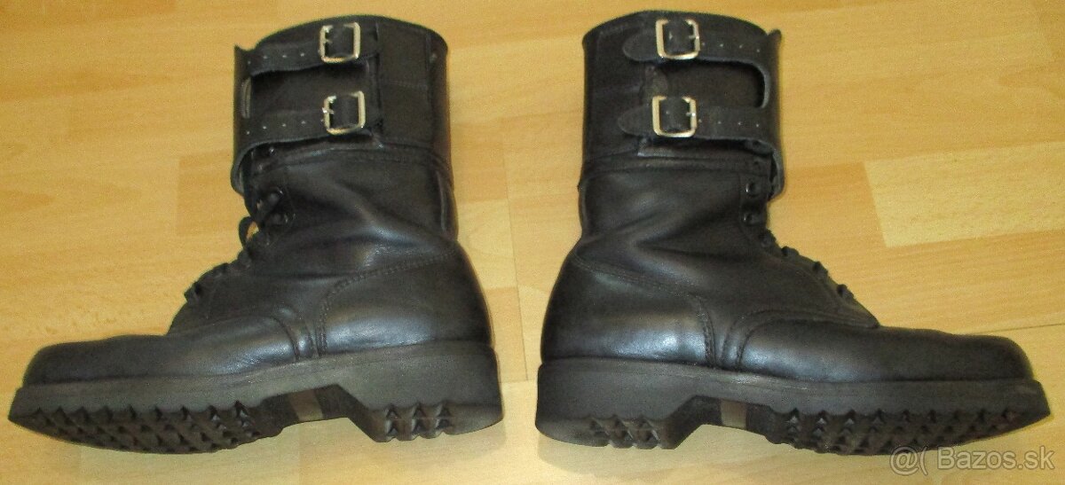 kožené kanady vzor 60 čiernej farby - 6