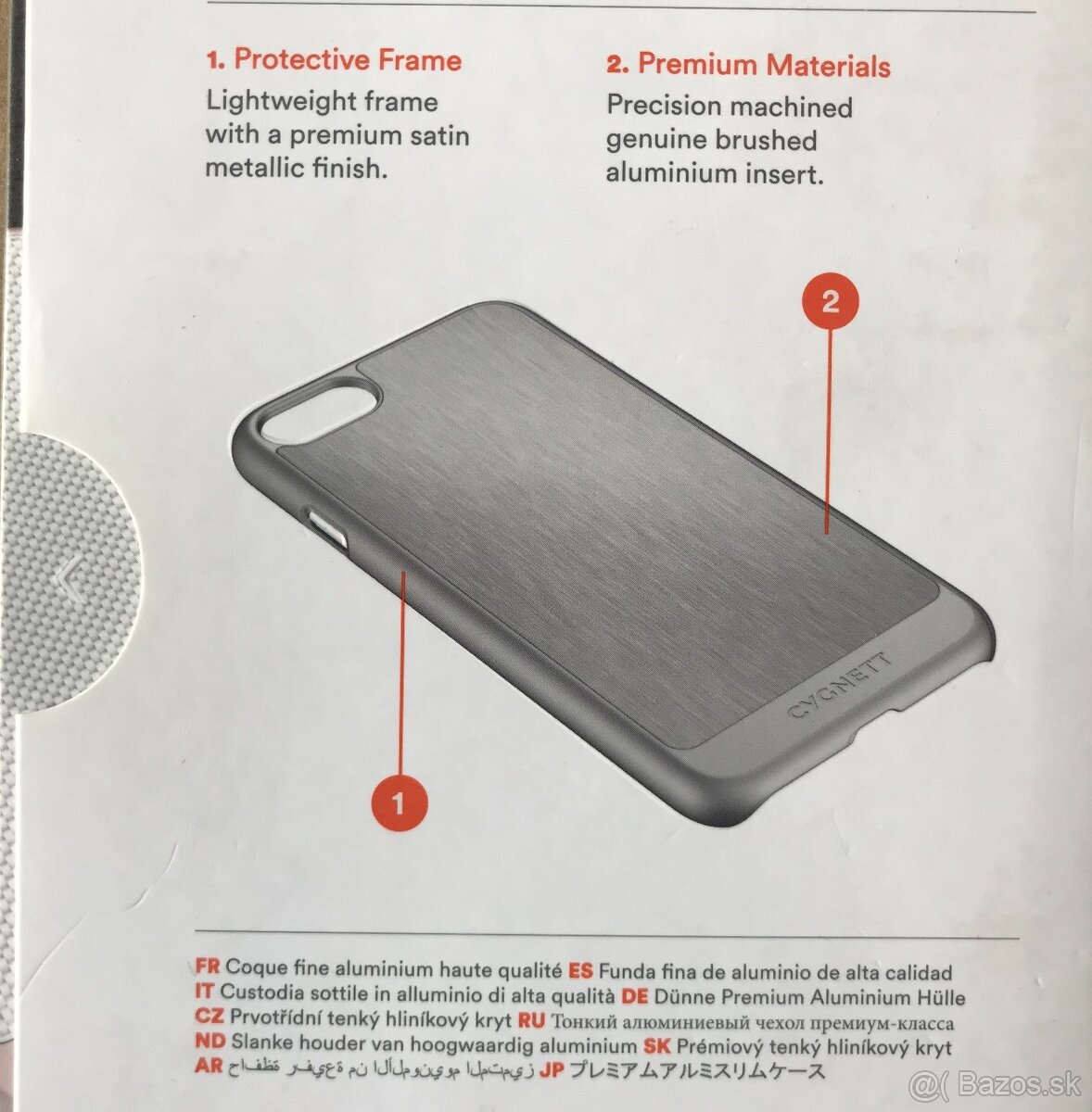 Cygnett obal UrbanShield pre iPhone 7/8, Carbon/Aluminium - 6