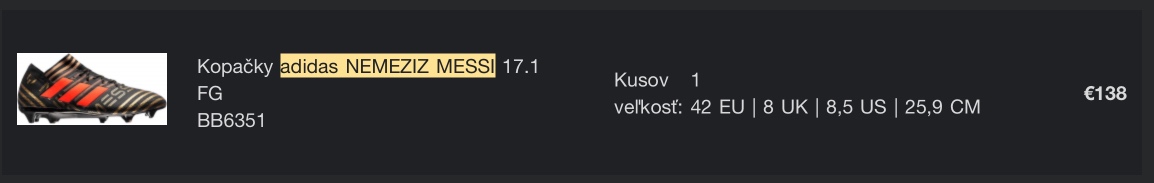 Kopačky Adidas Nemezis Messi 17.1 FG - 6