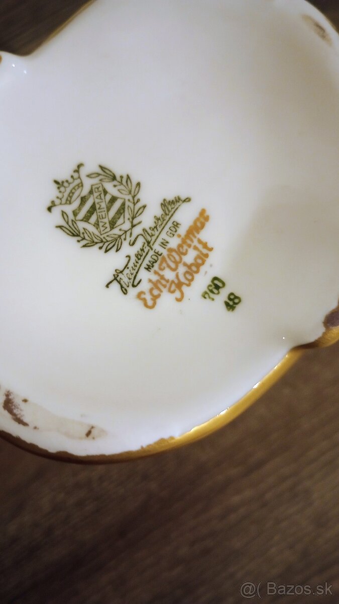 Starožitný porcelánový svietnik Weimar - 6