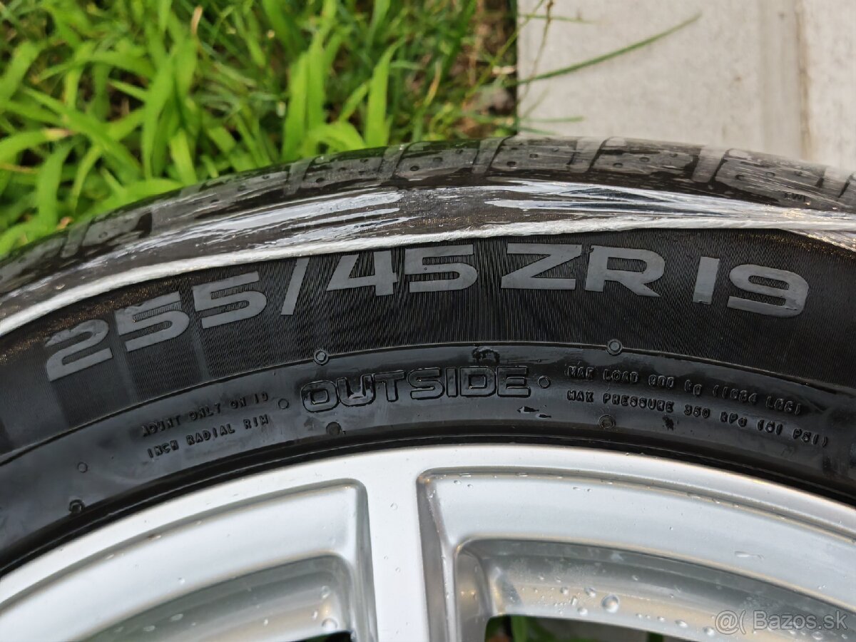 Original AUDI disky a letne Nokian PowerProof 255/45 ZR 19 - 6