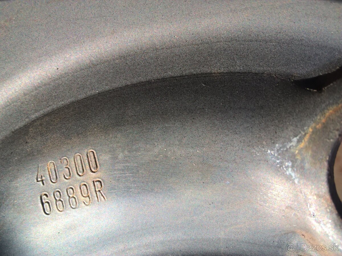 Originál plechové disky 5x114,3 RENAULT FLUENCE 6,5Jx15 ET43 - 6