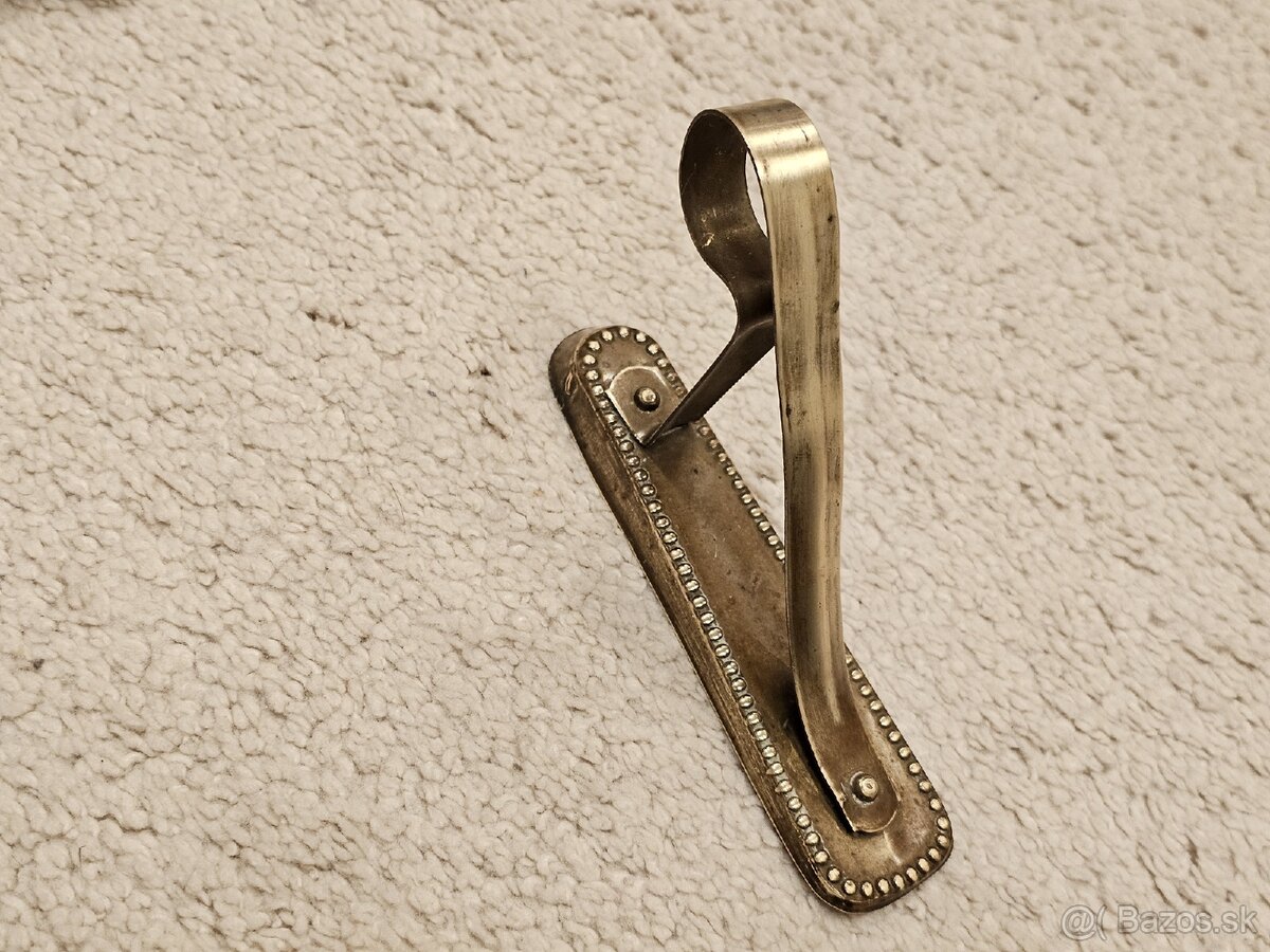Mosadzná garníž so štipcami - 6