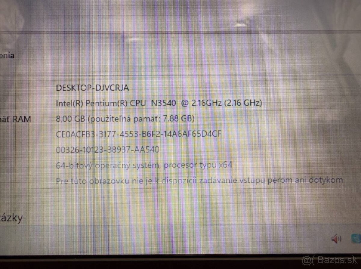 Notebook Lenovo IdeaPad 100 N3540 / 8GB RAM / 256GB SSD - 6