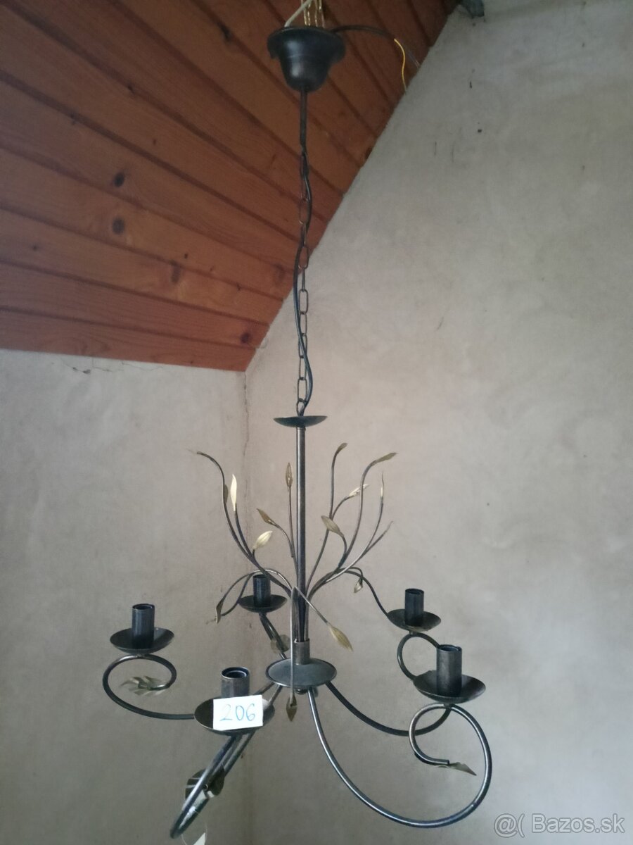 Nové malované, sklenene lustre - 6