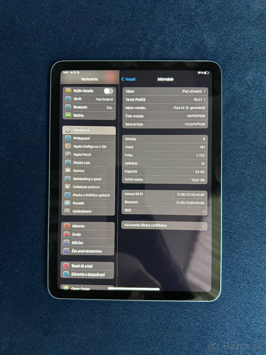 iPad Air 5 (M1) 10.9” 64GB + Pencil + Keyboard - 6